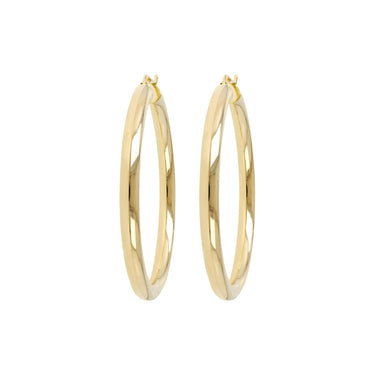 Bronzallure Medium Purezza Golden Hoop Earrings - WSBZ00311Y.Y | Ice Jewellery Australia