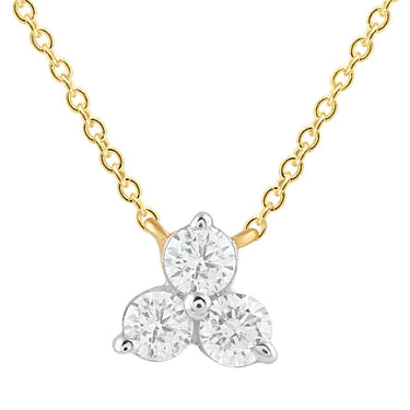 Ice Jewellery Diamond Necklace with 0.15ct Diamonds in 9K Yellow Gold - N-1518-015-Y | Ice Jewellery Australia