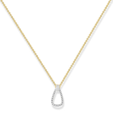 Diamond Necklace - Diamond Yellow Gold Necklace