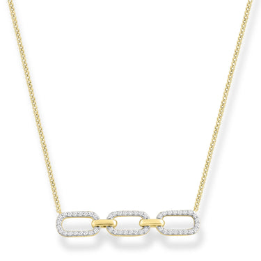 Diamond Necklace - Diamond Yellow Gold Necklace