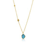 Ania Haie Mineral Turquoise Pendant Gold Necklace - N014-02G | Ice Jewellery Australia