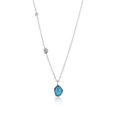 Ania Haie Mineral Turquoise Pendant Silver Necklace - N014-02H | Ice Jewellery Australia