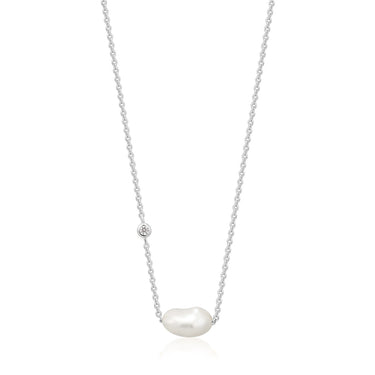 Ania Haie Pearl Necklace Silver - N019-02H | Ice Jewellery Australia