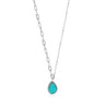 Ania Haie Silver Tidal Turquoise Mixed Link Necklace | Ice Jewellery Australia