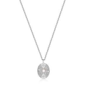 Ania Haie Silver Scattered Stars Kyoto Opal Disc Necklace - N034-03H | Ice Jewellery Australia