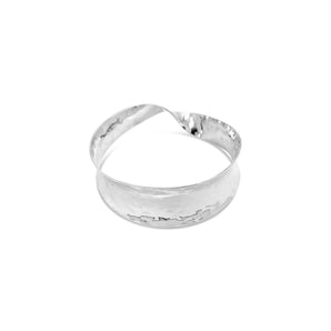 Ichu Hammered Concave Twist Bangle - N2201 | Ice Jewellery Australia