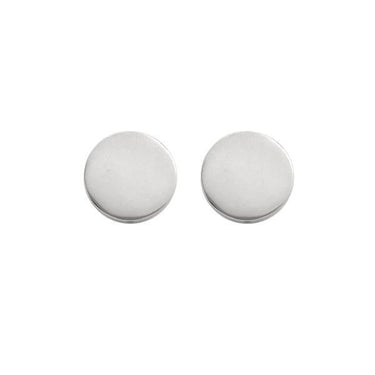 Ichu Polished Circle Studs - N6607 | Ice Jewellery Australia