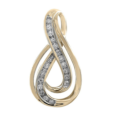 Ice Jewellery Pendant with 0.10ct Diamonds in 9K Yellow Gold | Ice Jewellery Australia