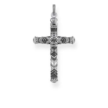 THOMAS SABO Black Cubic Zirconia Tribal Sml Cross Pendant - PE772-643-11 | Ice Jewellery Australia