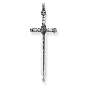 THOMAS SABO Black Cubic Zirconia Sword Pendant - PE777-643-11 | Ice Jewellery Australia