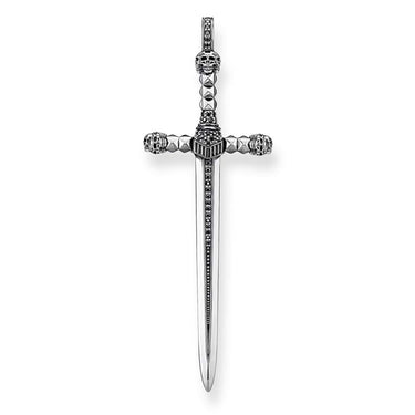 THOMAS SABO Black Cubic Zirconia Sword Pendant - PE777-643-11 | Ice Jewellery Australia