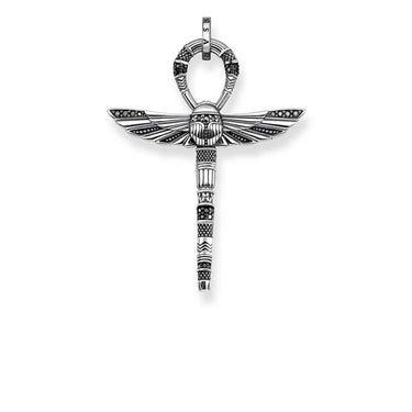 THOMAS SABO Ankh Sign Beetle Black Cubic Zirconia Pendant - PE778-643-11 | Ice Jewellery Australia