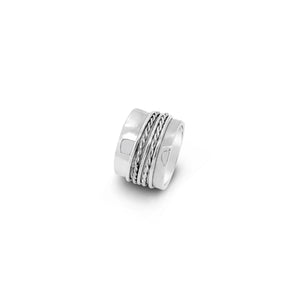 Ichu Roped Israeli Ring - MR30003-6 | Ice Jewellery Australia