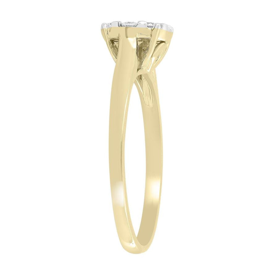 Ice Jewellery Ring with 0.40ct Diamonds in 9K Yellow Gold -  R-36834-040-Y | Ice Jewellery Australia