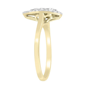 Ice Jewellery Pear Ring with 0.50ct Diamonds in 9K Yellow Gold -  R-37542-050-Y | Ice Jewellery Australia