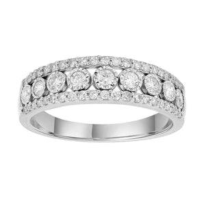 Ice Jewellery Ring with 0.50ct Diamonds in 9K White Gold -  R-40335-050-W | Ice Jewellery Australia