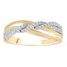 Ice Jewellery Twist Ring with 0.15ct Diamonds in 9K Yellow Gold -  R-40730-015-Y | Ice Jewellery Australia