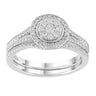 Ice Jewellery Engagment & Wedding Ring Set with 0.50ct Diamonds in 9K White Gold -  R-40761-050-W | Ice Jewellery Australia