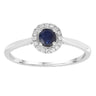 Ice Jewellery Sapphire Ring with 0.08ct Diamonds in 9K White Gold -  R-40781-008-W | Ice Jewellery Australia
