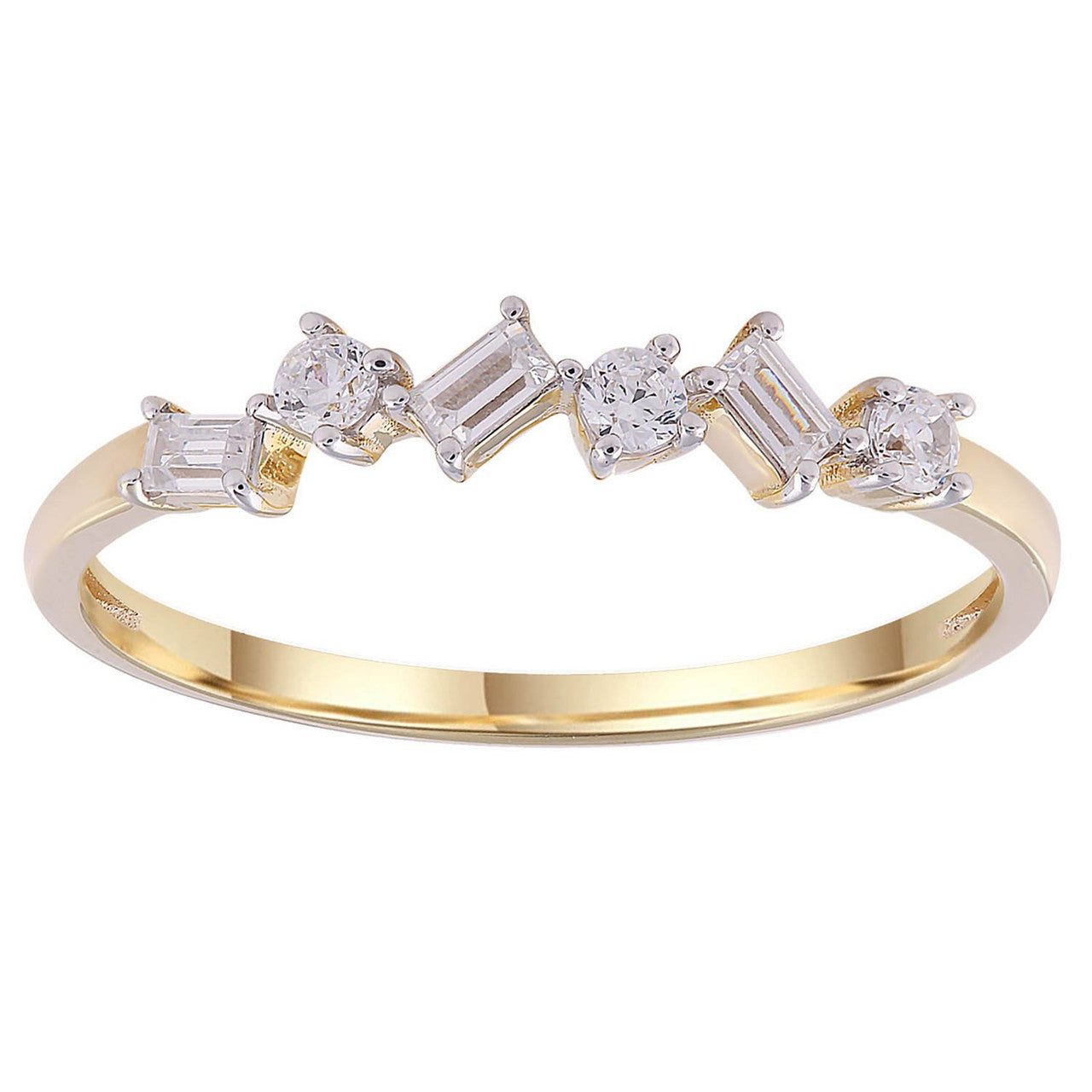 Ice Jewellery Ring with 0.18ct Diamonds in 9K Yellow Gold -  R-41515-018-Y | Ice Jewellery Australia