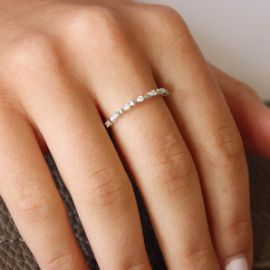 Ice Jewellery Ring with 0.10ct Diamonds in 9K White Gold -  R-41728-010-W | Ice Jewellery Australia