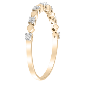 Ice Jewellery Ring with 0.10ct Diamond in 9K Yellow Gold -  R-41728-010-Y | Ice Jewellery Australia