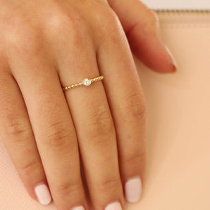 Ice Jewellery Ring with 0.08ct Diamonds in 9K Yellow Gold -  R-41851-008-Y | Ice Jewellery Australia