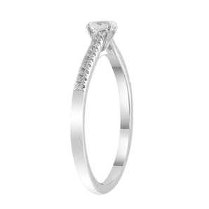 Ice Jewellery Diamond Ring with 0.23ct Diamonds in 9K White Gold - R-42356-025-W | Ice Jewellery Australia