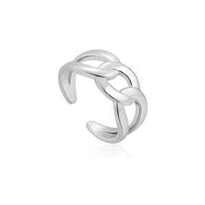 Ania Haie Chain Reaction Wide Curb Chain Ring - R021-02H | Ice Jewellery Australia