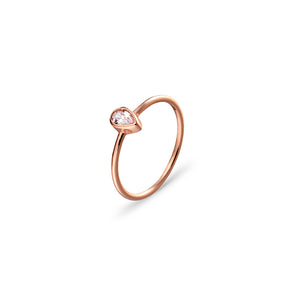 Ice Jewellery Sterling Silver Cubic Zirconia Detail Ring With Rose Gold Plating - R1297KRG | Ice Jewellery Australia