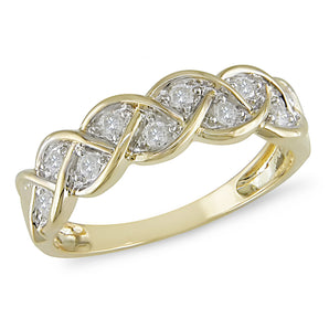 Ice Jewellery 1/4 Carat Diamond Ring in 10K Yellow Gold - 7500081571 | Ice Jewellery Australia