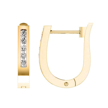 Ice Jewellery Diamond Huggie Earrings with 0.10ct Diamonds in 9K Yellow Gold - RJO9YHUG10GH | Ice Jewellery Australia