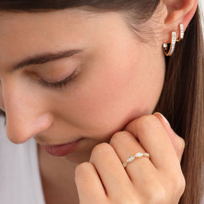 Ice Jewellery Diamond Huggie Earrings with 0.15ct Diamonds in 9K Yellow Gold - RJO9YHUG15GH | Ice Jewellery Australia
