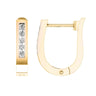 Ice Jewellery Diamond Huggie Earrings with 0.15ct Diamonds in 9K Yellow Gold - RJO9YHUG15GH | Ice Jewellery Australia