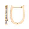 Ice Jewellery Diamond Huggie Earrings with 0.50ct Diamonds in 9K Yellow Gold - RJO9YHUG50GH | Ice Jewellery Australia