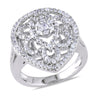 Ice Jewellery Silver Ring with Round CZ 1.42ct TW - 7500720052 | Ice Jewellery Australia