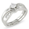 Ice Jewellery 1/3 Carat Tapers Diamond Bridal Set Ring in 10K White Gold - 7500081790 | Ice Jewellery Australia