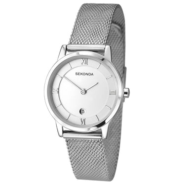 Sekonda Steel Colour Silver Dial Mesh Band - SK2101 | Ice Jewellery Australia