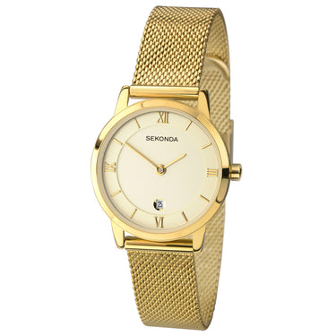 Sekonda Gold Colourose Gold Dial Mesh Band - SK2103 | Ice Jewellery Australia