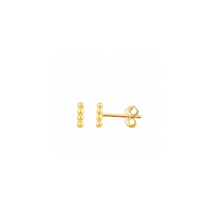 Ichu Ball Bar Stud Earrings Gold - JP12807G | Ice Jewellery Australia