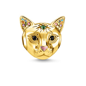 THOMAS SABO Magical Cat Yellow Gold Plated Karma Bead - K0327-471-7 | Ice Jewellery Australia