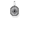 THOMAS SABO Royal Black Cross Black Cubic Zirconia Tag Pendant - PE863-641-11 | Ice Jewellery Australia