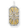 THOMAS SABO Compass Dog Tag Yellow Gold Plated Pendant - PE868-849-7 | Ice Jewellery Australia