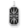 THOMAS SABO Compass Onyx Dog Tag Pendant - PE869-641-11 | Ice Jewellery Australia