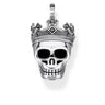 THOMAS SABO Royal Crown Skull Black Cubic Zirconia Pendant - PE871-643-11 | Ice Jewellery Australia