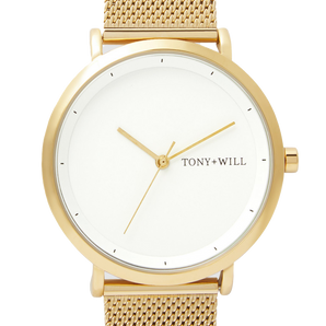 Tony + Will Lunar White/Stone Watch - TWT005FL-G/WHT/STONE | Ice Jewellery Australia