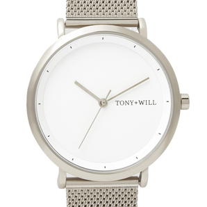 Tony + Will Lunar Mesh Silver/White Watch - TWM005FSLV/WHT/SLV | Ice Jewellery Australia