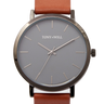 Tony + Will Classic Black/Grey Watch - TWT000FBLK/GRY/TAN | Ice Jewellery Australia