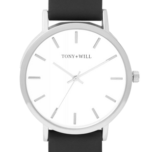 Tony + Will Classic White/Black Watch - TWT000FSLV/WHT/BLK | Ice Jewellery Australia