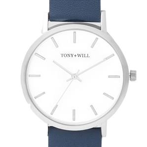 Tony + Will Classic White/Navy Watch - TWT000FSLV/WHT/NAVY | Ice Jewellery Australia